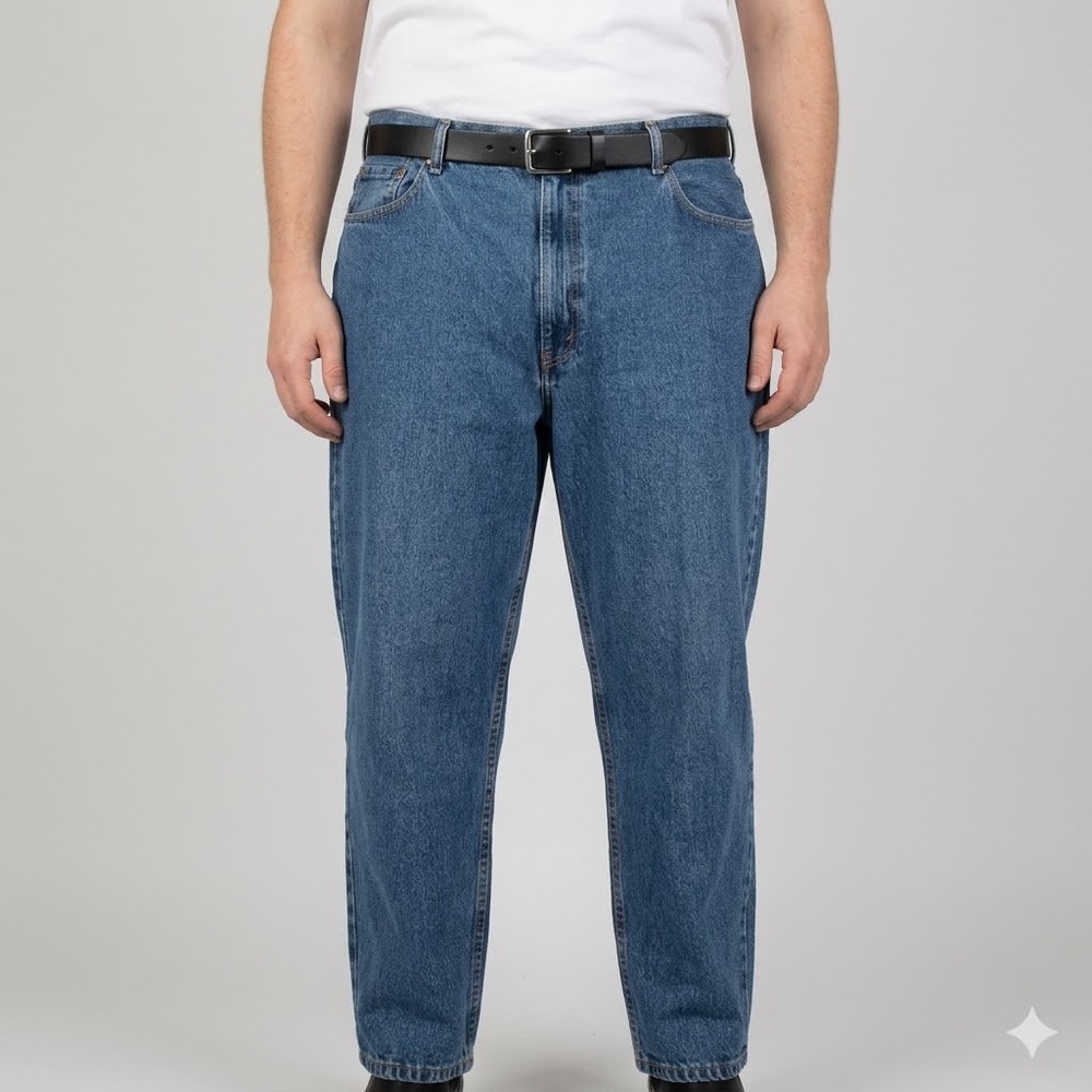 Levi's 560 Jeans Men W46 L30 Blue Medium Wash Relaxed Tapered